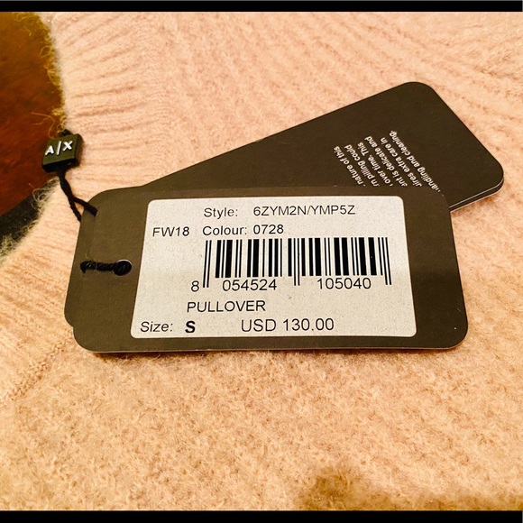 NEW A/X ARMANI EXCHANGE V-CUT BACK PULLOVER - Picture 8 of 9